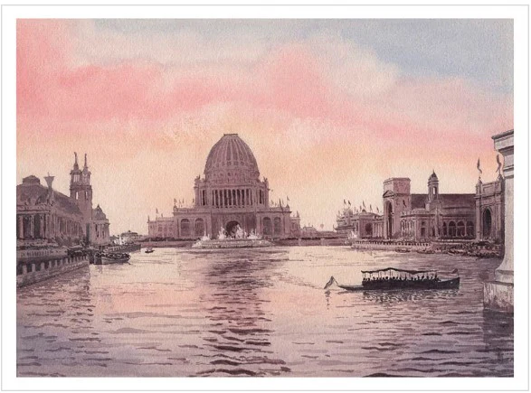 The White City: Chicago's World's Columbian Exposition of 1893 Postcard Book - Image 2