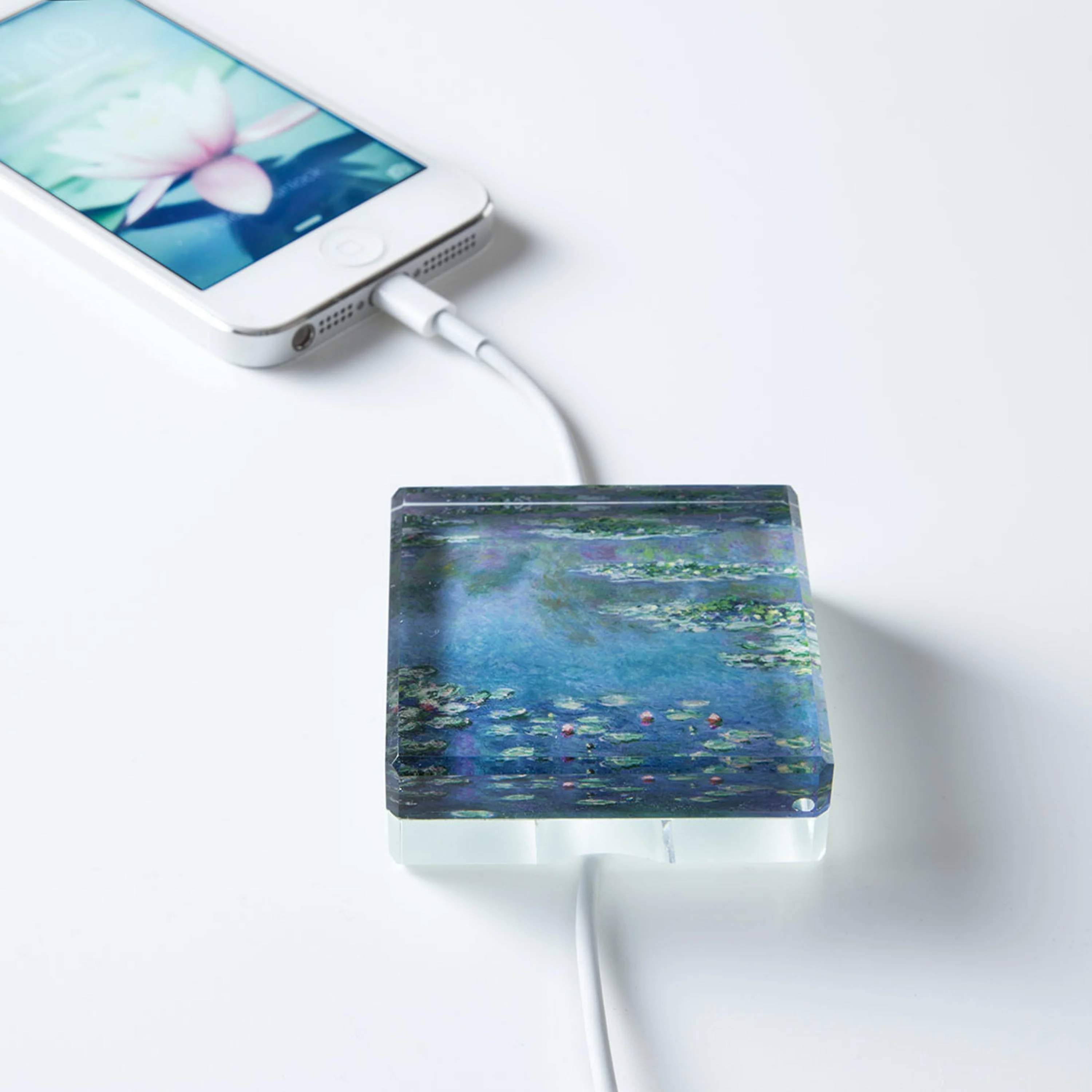 Claude Monet Water Lilies Glass Wire Weight - Image 3