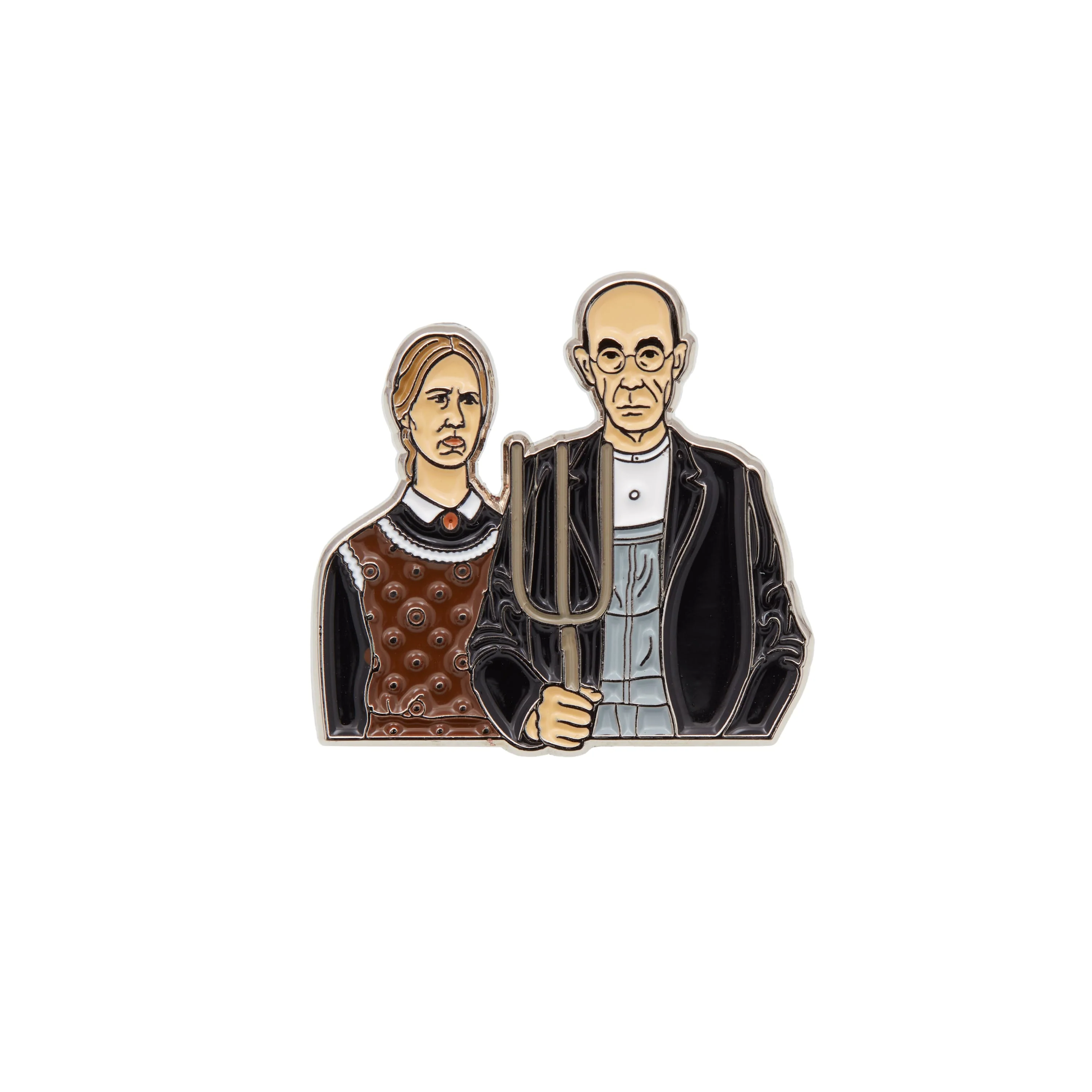 Grant Wood American Gothic Enamel Pin
