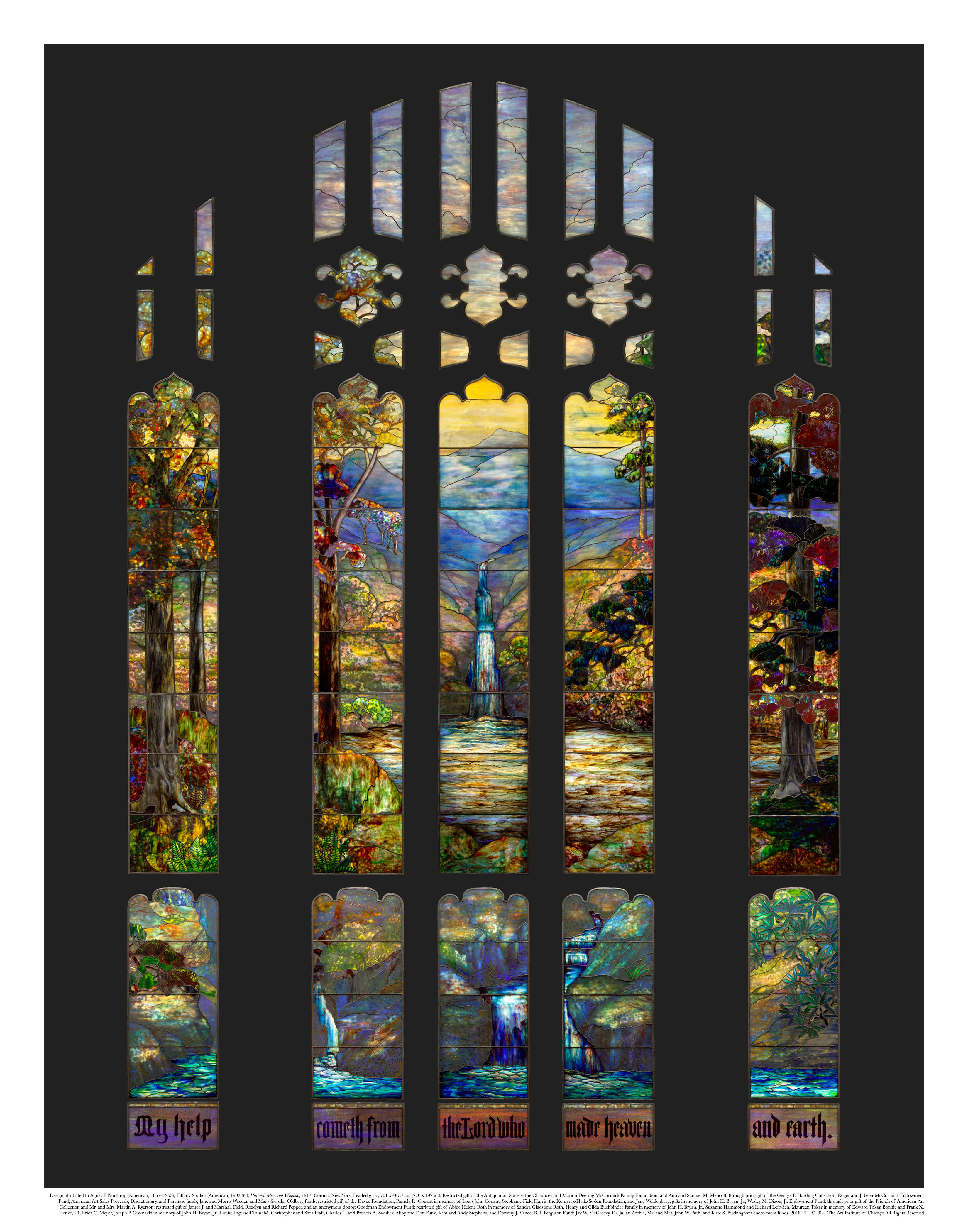Tiffany Hartwell Memorial Window Unmatted Print