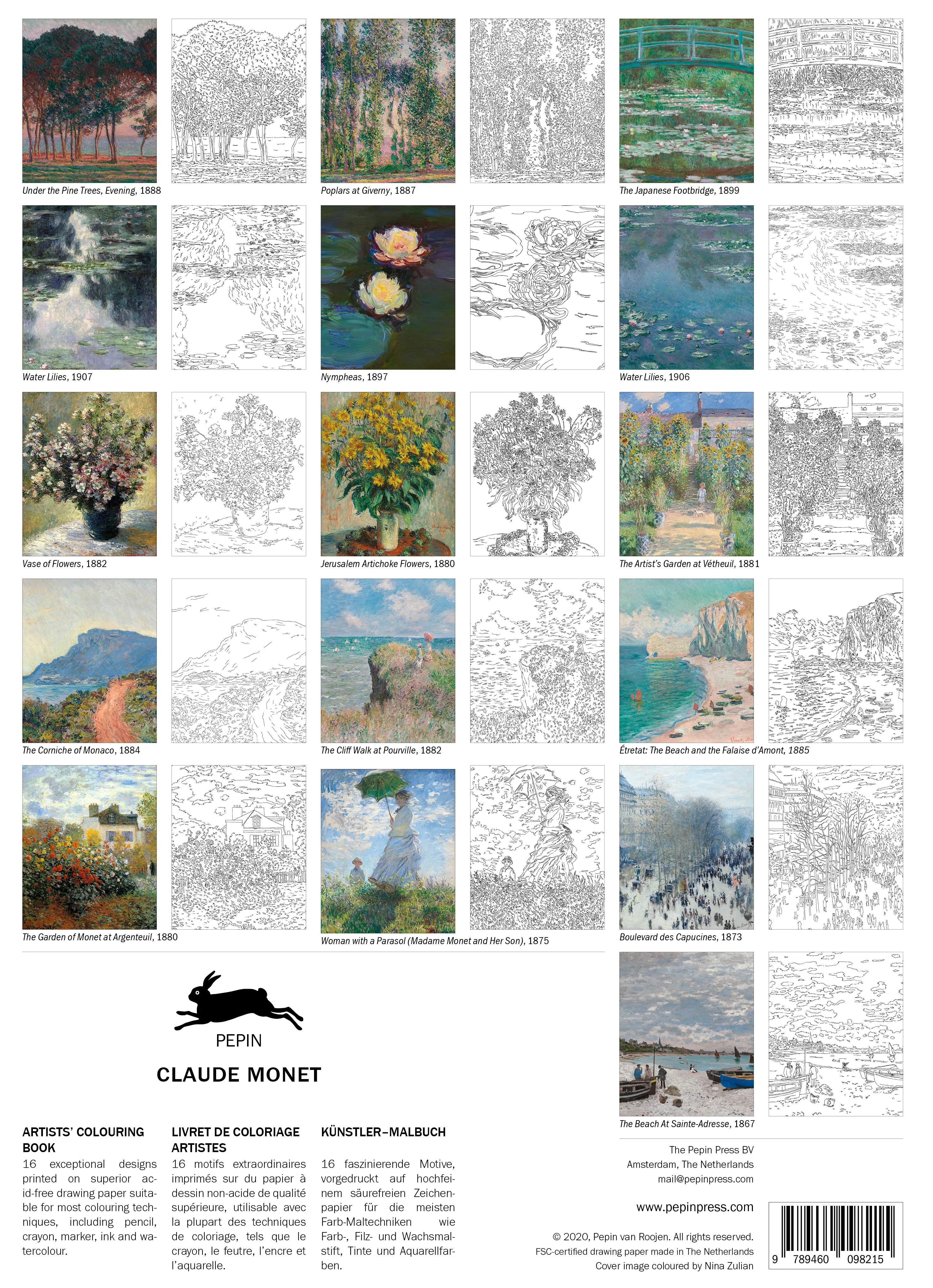 Claude Monet Artists’ Colouring Book - Image 3