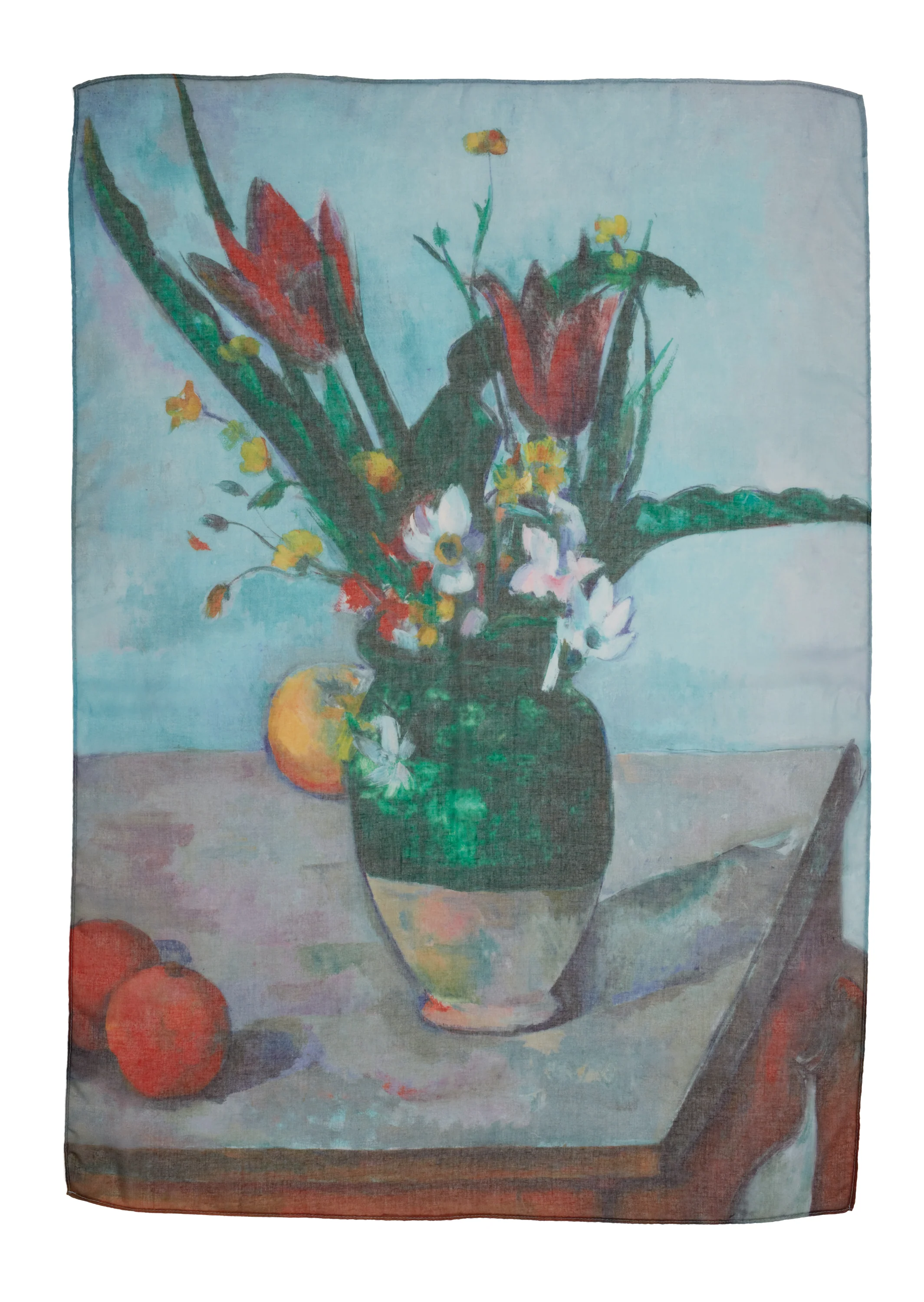 Paul Cezanne The Vase of Tulips Scarf - Image 2