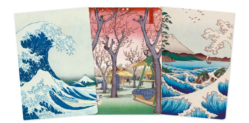 Japanese Woodblocks Set of 3 Midi Notebooks - Image 2