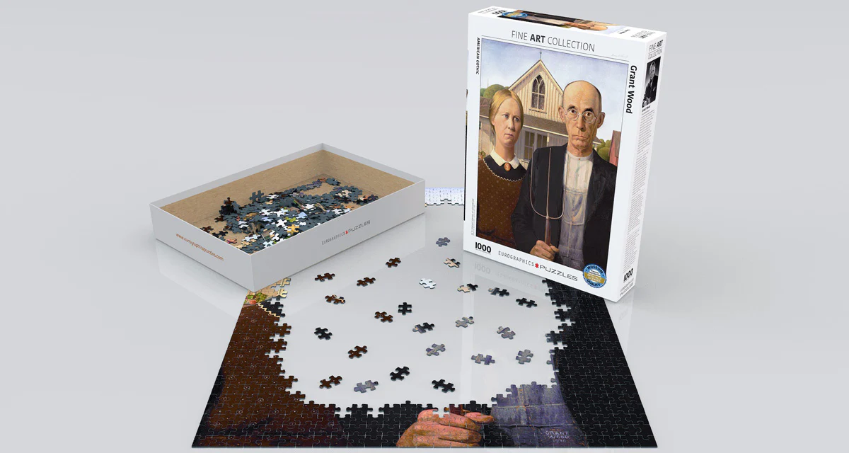 Grant Wood American Gothic Puzzle - Image 2
