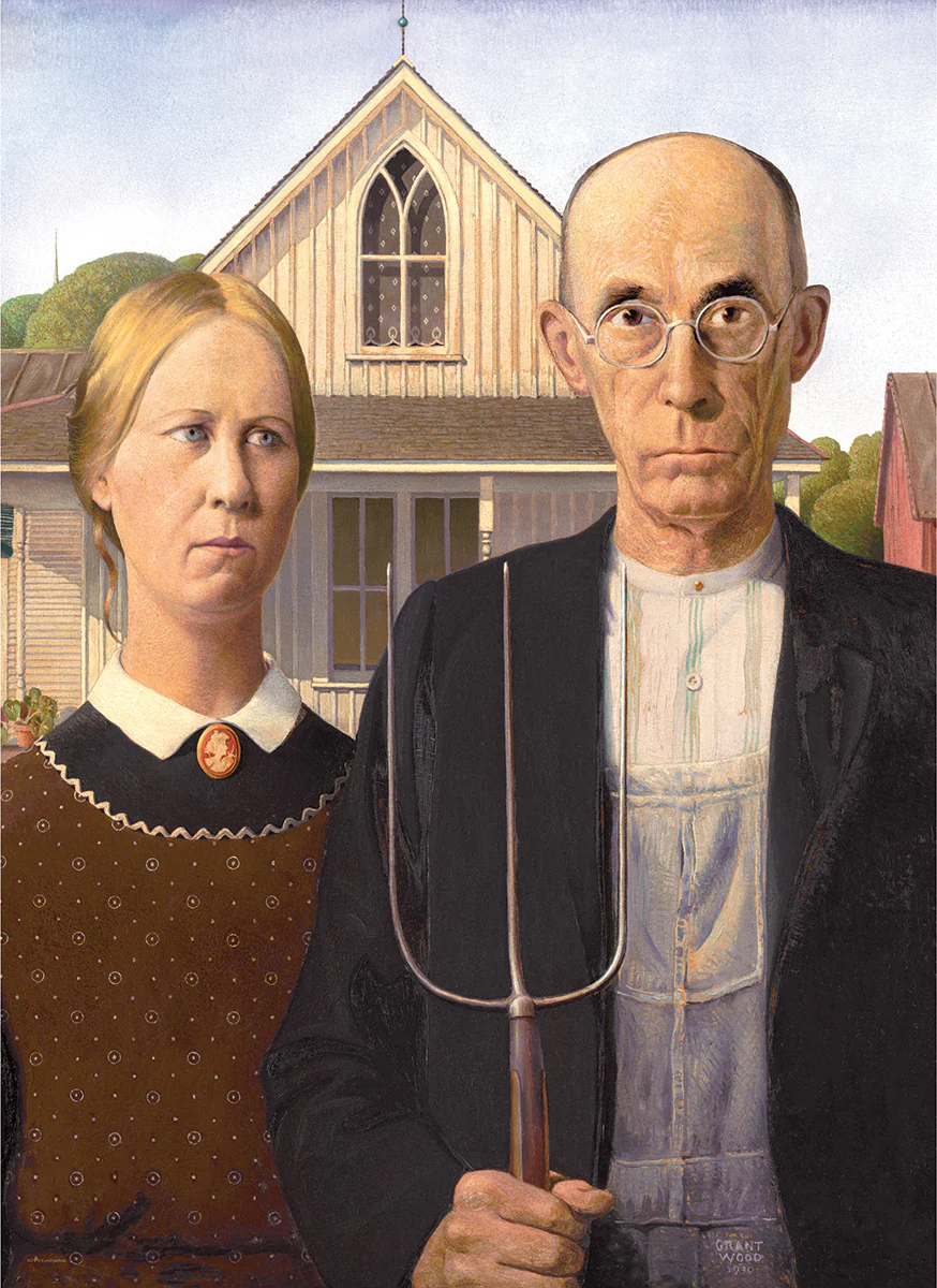 Grant Wood American Gothic Puzzle - Image 3