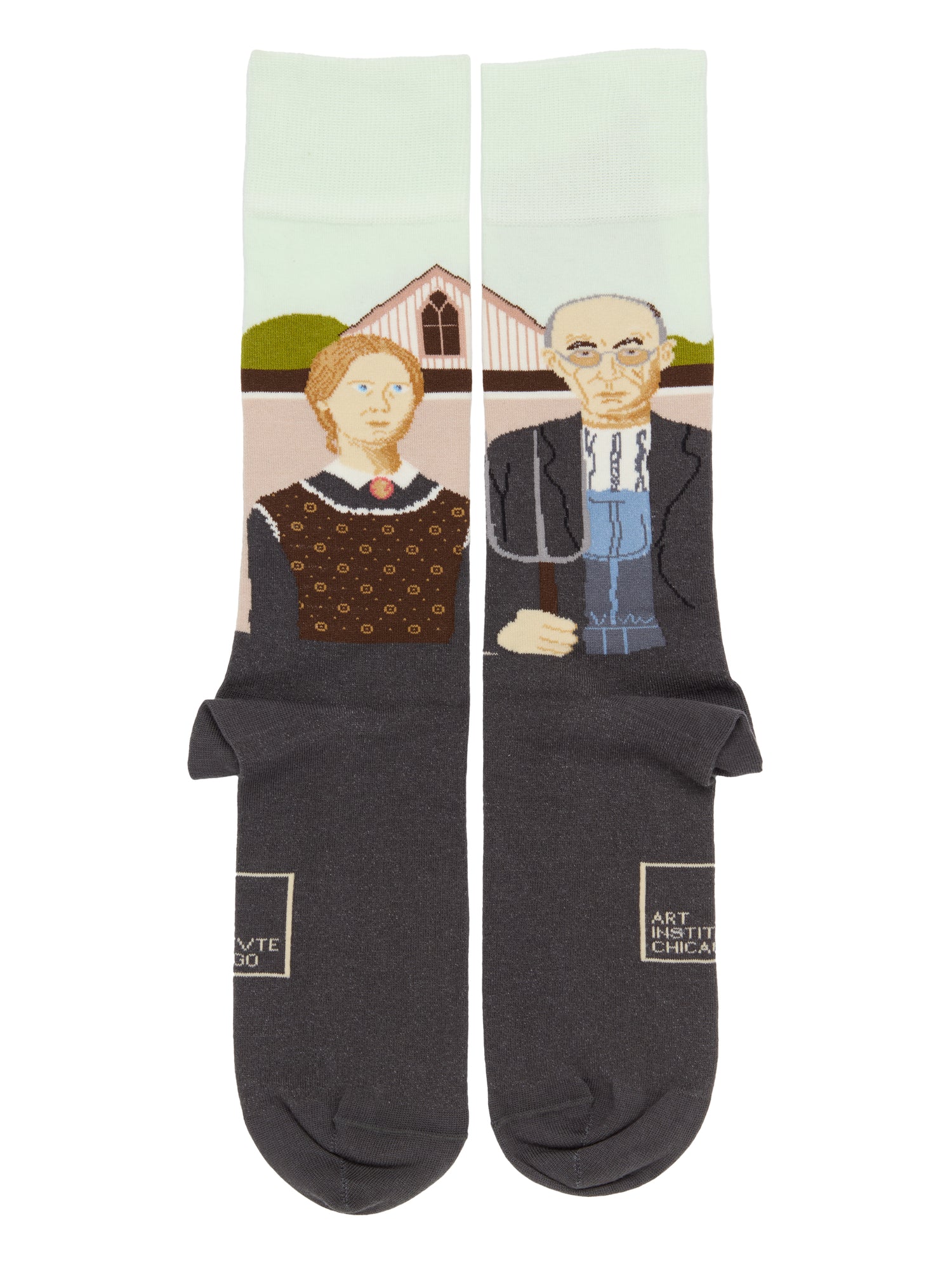 Grant Wood American Gothic Socks