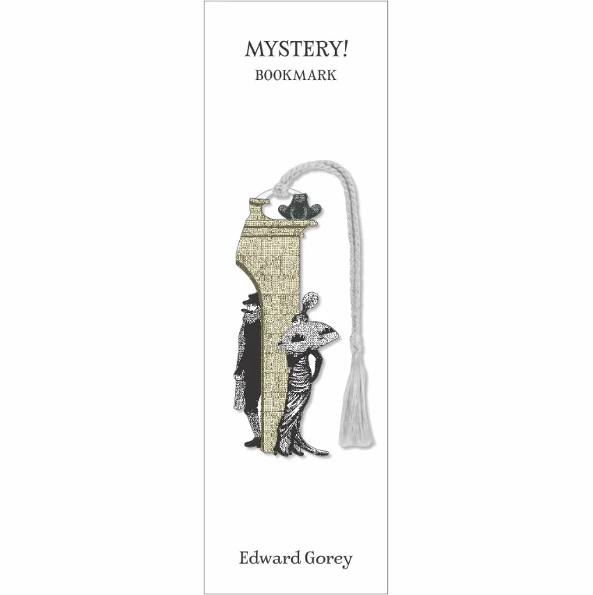 Edward Gorey Mystery! Metal Bookmark - Image 2