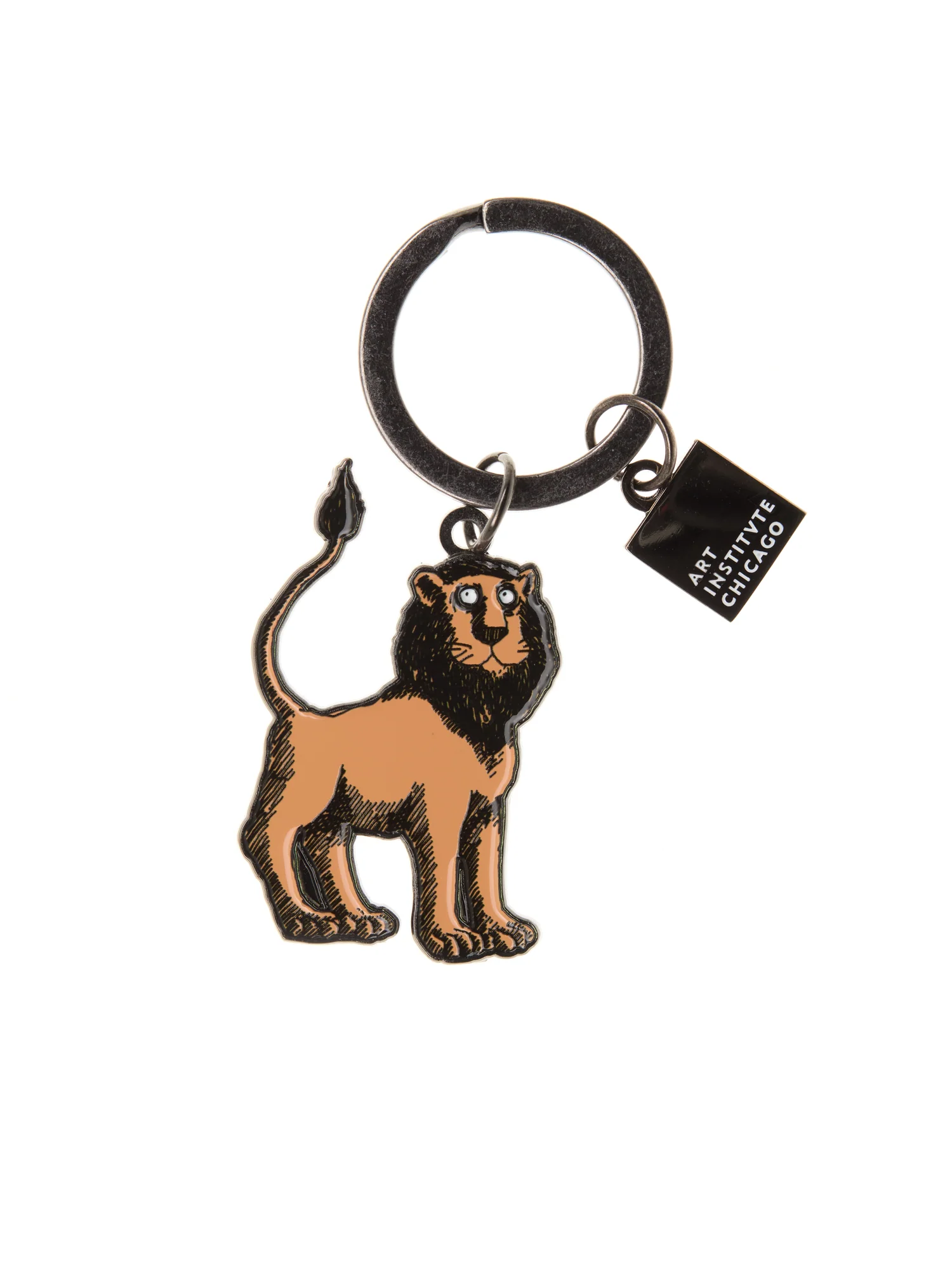 Edward Gorey Lion Keychain